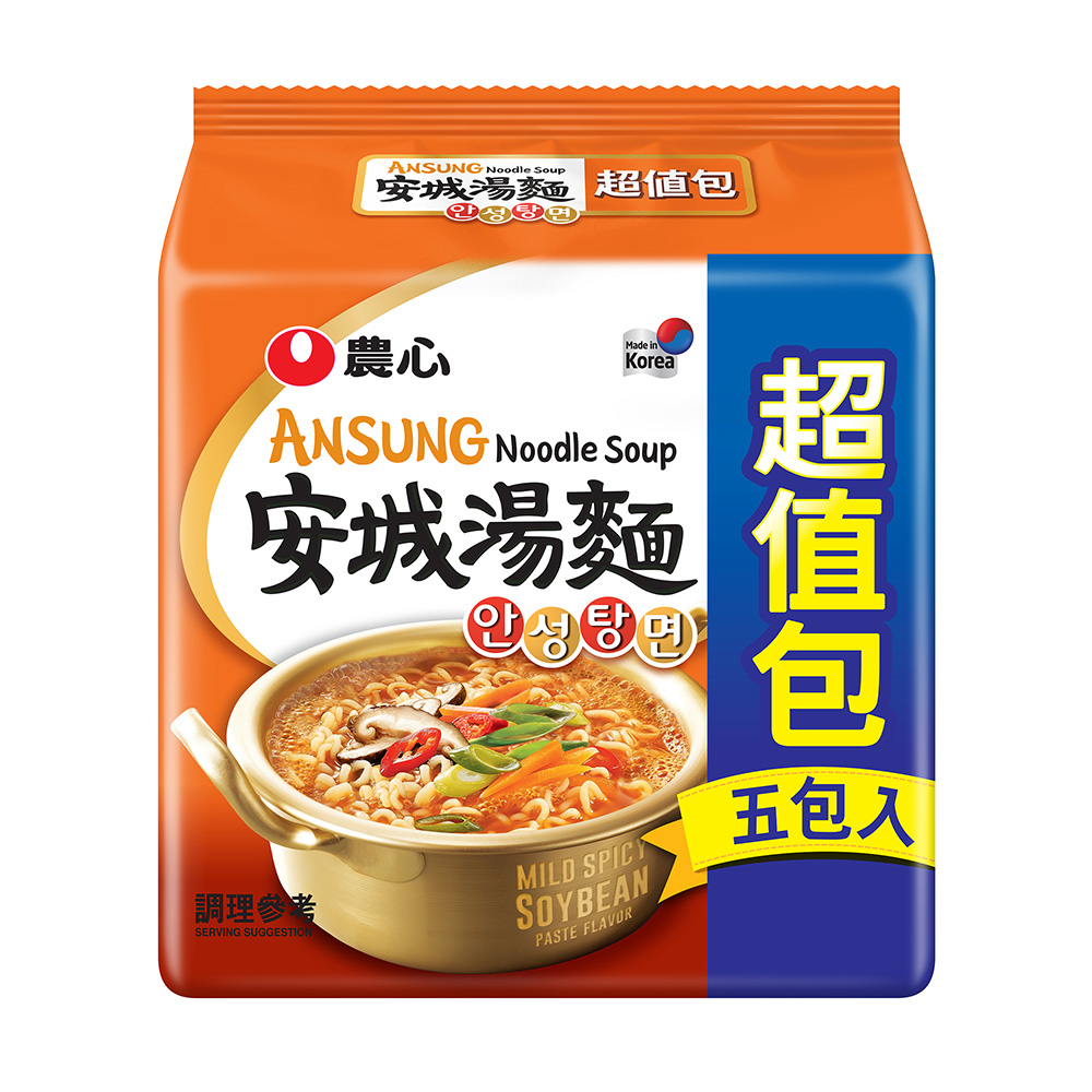 【韓國不倒翁OTTOGI】海鮮風味烏龍拉麵(120g*5)