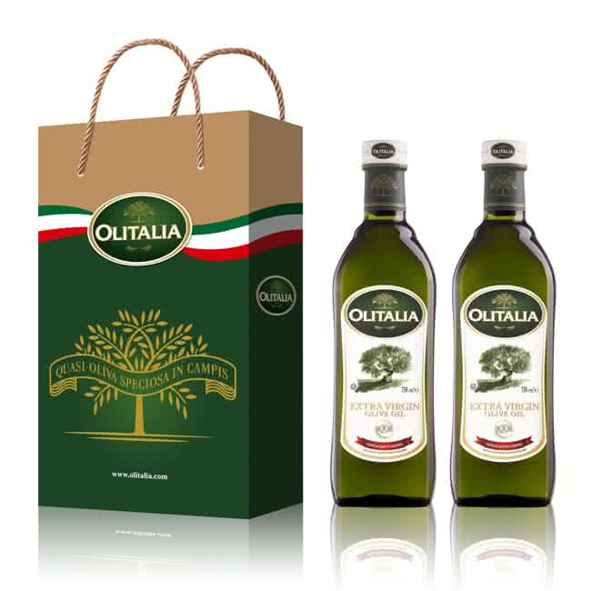 【Olitalia奧利塔】特級冷壓橄欖油禮盒組(750mlx2瓶)