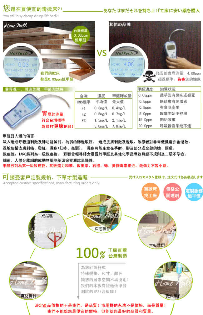 【Maslow-特高型40公分白色】加大後掀床架-6尺 【Maslow-特高型40公分白色】加大後掀床架-6尺