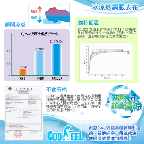 【CooFeel】台灣製造高級酷涼紗高密度記憶枕(加大)