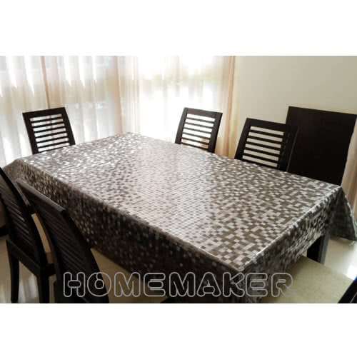 【Homemaker】小方格金屬壓紋桌巾-長180cmX寬137cm(RN-PW151-48-C5)