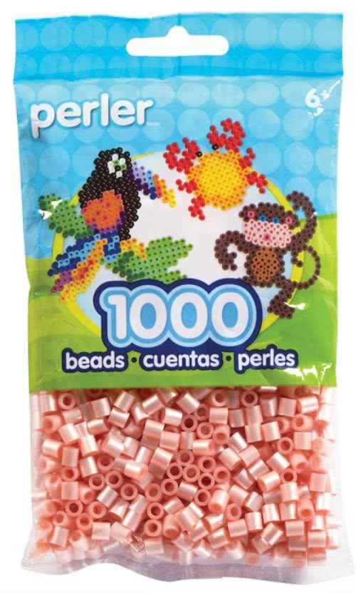 【Perler 拼拼豆豆】1000顆單色補充包-100珠光珊瑚(特殊色)