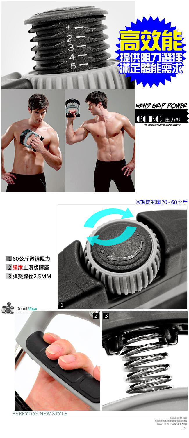 台灣製造HAND GRIP高效能握力器(P260-101TRA)