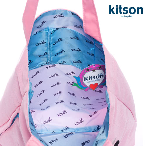 【Kitson】L.A.-LOGO購物袋/托特包(粉紅)