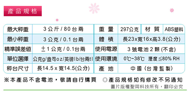 【Dr.AV】專業級超耐用 電子秤(KS-2316)