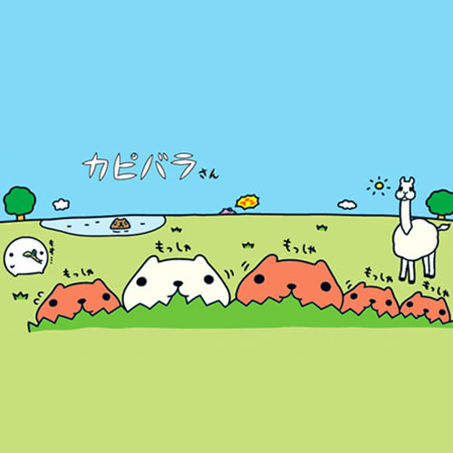【kapibarasa】水豚君甜點系列方夾(黃色)