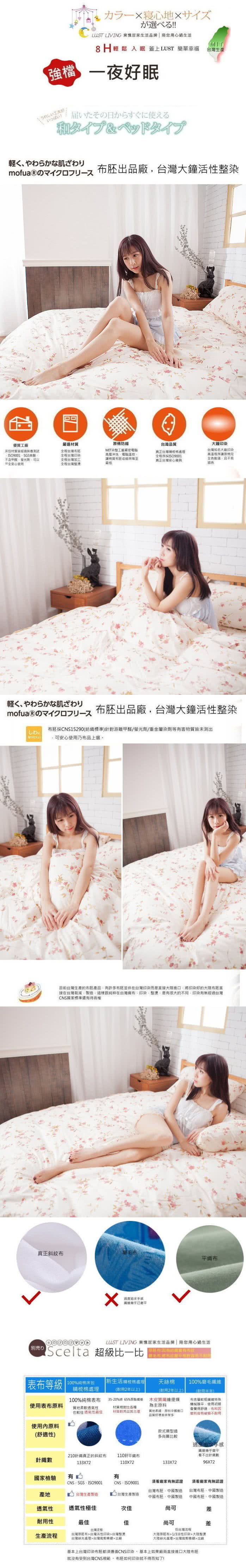 【Lust 生活寢具】法式玫瑰100%純棉、雙人5尺精梳棉床包/枕套組 《不含被套》、台灣製