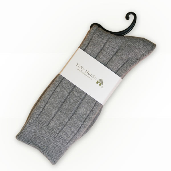 【TiNyHouSe小的舖子】保暖羊毛襪 超值2雙組入(淺灰色M/L號 T-10)