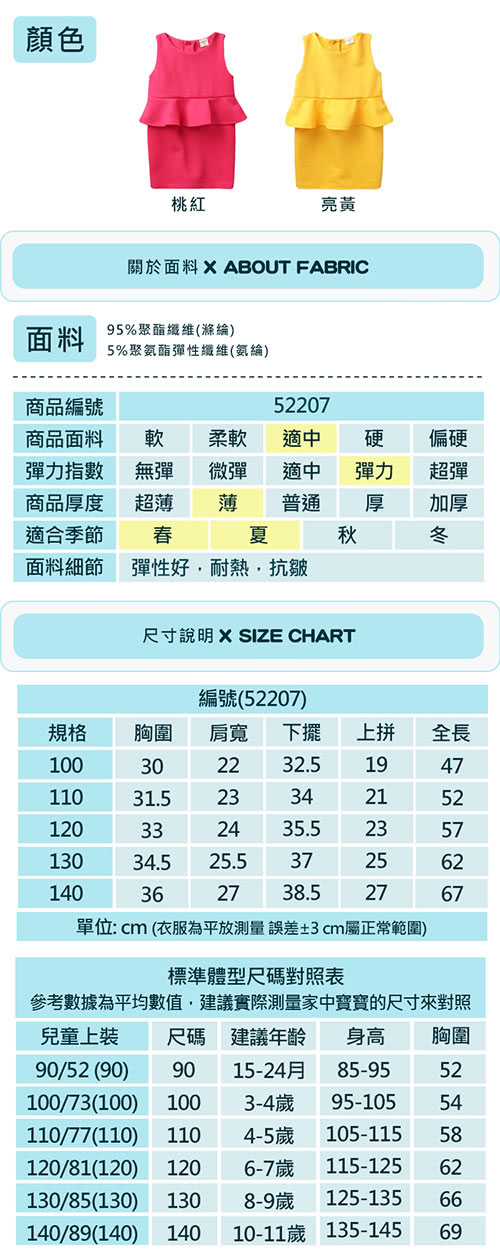 【baby童衣】兒童洋裝 無袖腰傘糖果色窄裙52207(共二色)