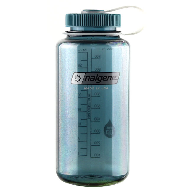 【Nalgene】寬嘴水壼1000cc(軍藍色)