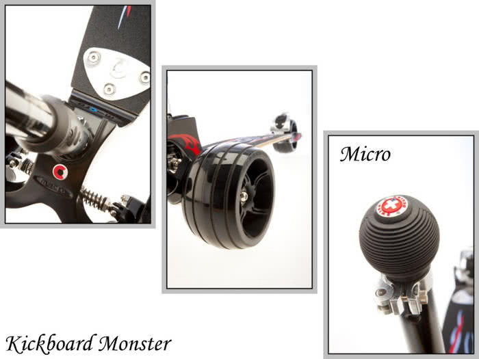 【瑞士第一 Micro】Kickboard Monster 三輪滑板車(2in1 可替換式把手)