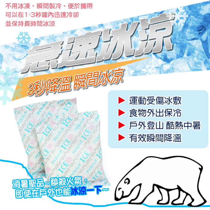 【ICECOOL】急凍酷涼包 保冷劑 保冰袋 冰寶(一盒10入)