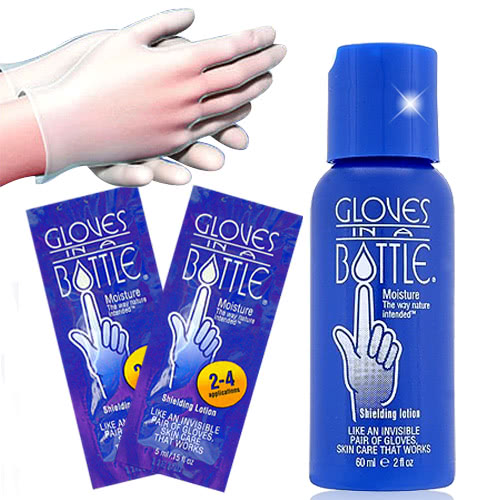 【Gloves In A Bottle】美國瓶中隱形手套護手乳3件組(60ml+5mlx2)