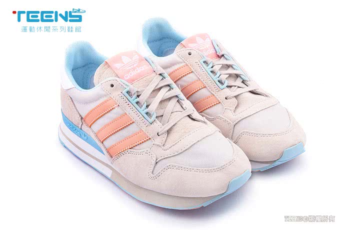 【Adidas】女款ZX 500 OGW 慢跑運動鞋(M19357-灰橘)