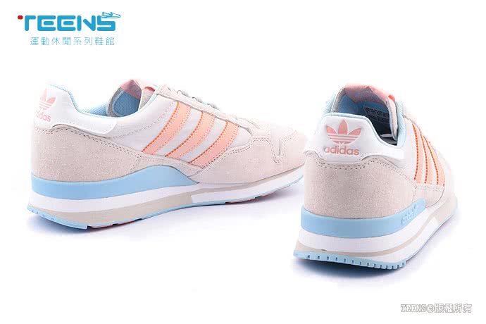 【Adidas】女款ZX 500 OGW 慢跑運動鞋(M19357-灰橘)