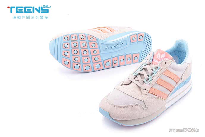 【Adidas】女款ZX 500 OGW 慢跑運動鞋(M19357-灰橘)