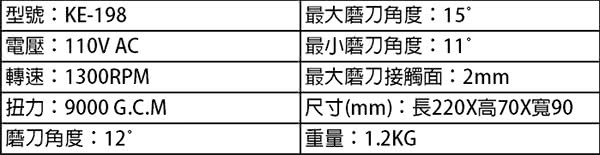 【耐銳NIREY】家用電動磨刀機 KE-198