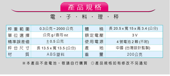 【Dr.AV】日式高精度電子 料理秤(MS-133)