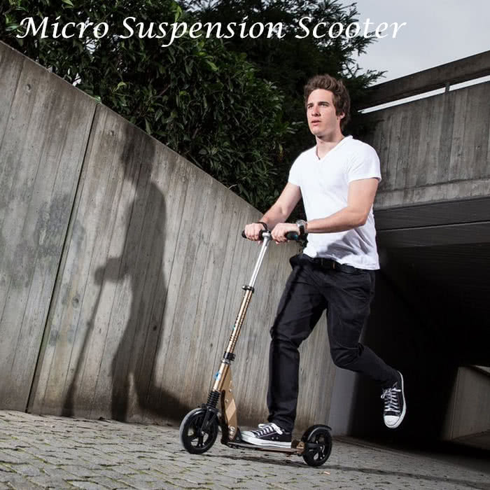 【瑞士第一 Micro】Suspension Bronze(低調奢華款-成人滑板車)