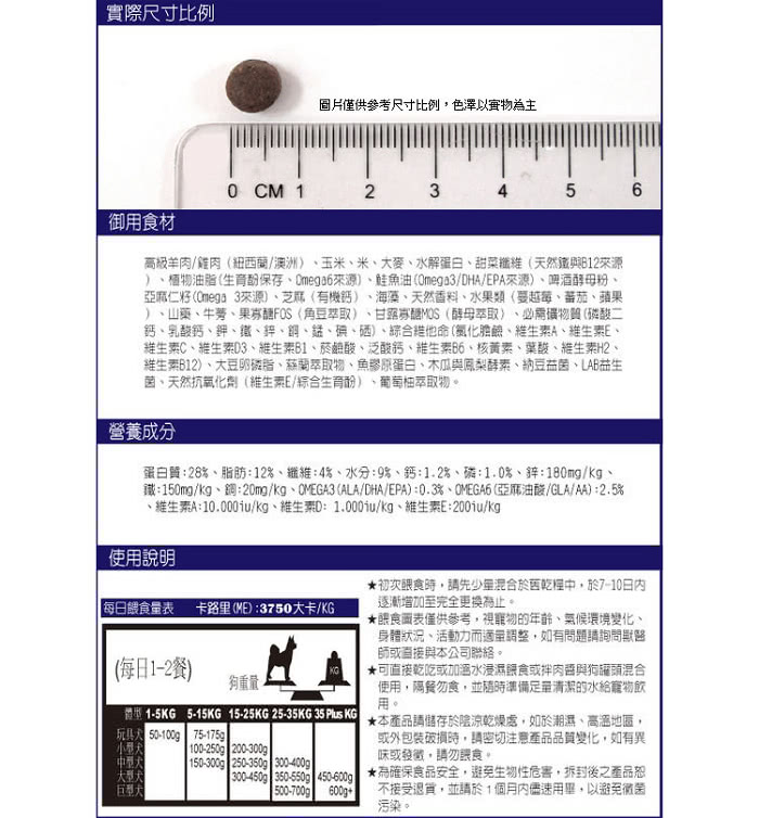 【LV藍帶精選】活力成犬7.5kg(紐澳羊雞雙寶+鮮蔬食譜)