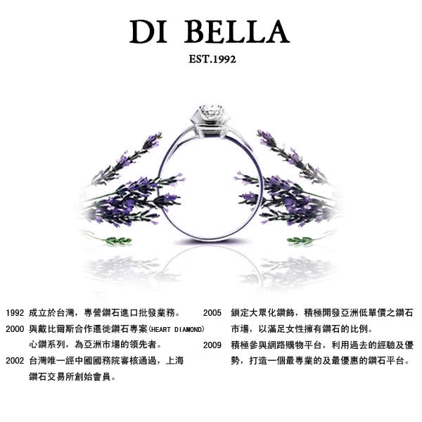 【DI BELLA】春光綻妍天然鑽石墜鍊(3分)