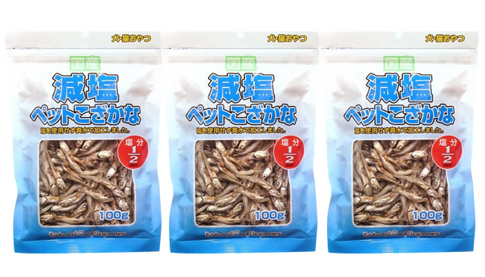 【日本藤澤】貓零食-減鹽小魚乾 100g(3包)