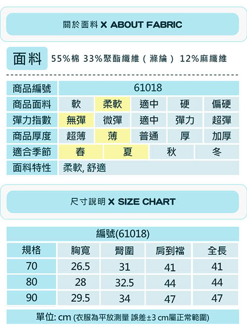 【baby童衣】連身衣女寶寶棉麻吊帶爬服 61018(共1色)