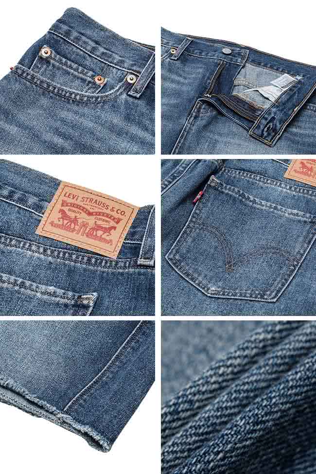 【Levis】女款經典魅力丹寧牛仔短裙