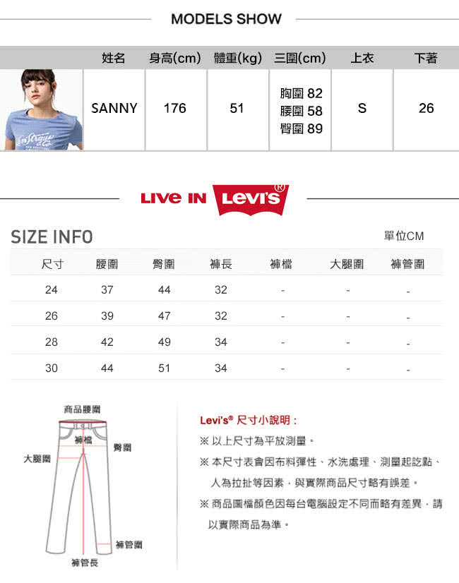 【Levis】女款經典魅力丹寧牛仔短裙