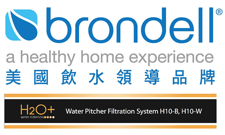 【美國Brondell】H2O+ 長效濾水壺＋長效濾芯4入（2色可選）