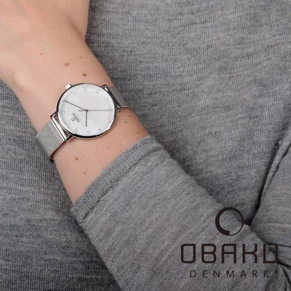 【OBAKU】晨染無暇時尚米蘭錶(V186LXCPMC)