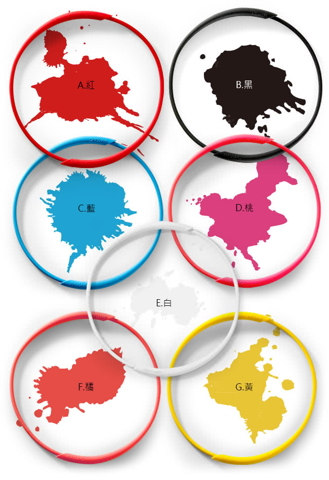 【MASSA-G】炫彩動感鍺鈦項圈