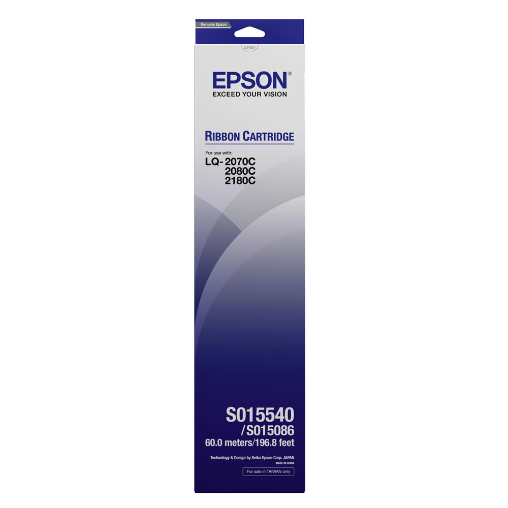 【EPSON】原廠色帶 S015540 六入組(LQ-2190C)