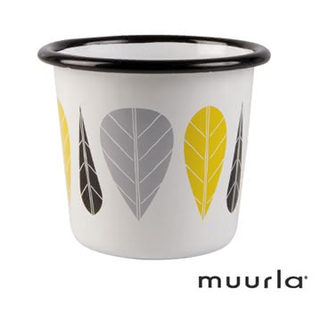 【芬蘭Muurla】黃葉琺瑯杯-200ml(muurla 琺瑯杯)