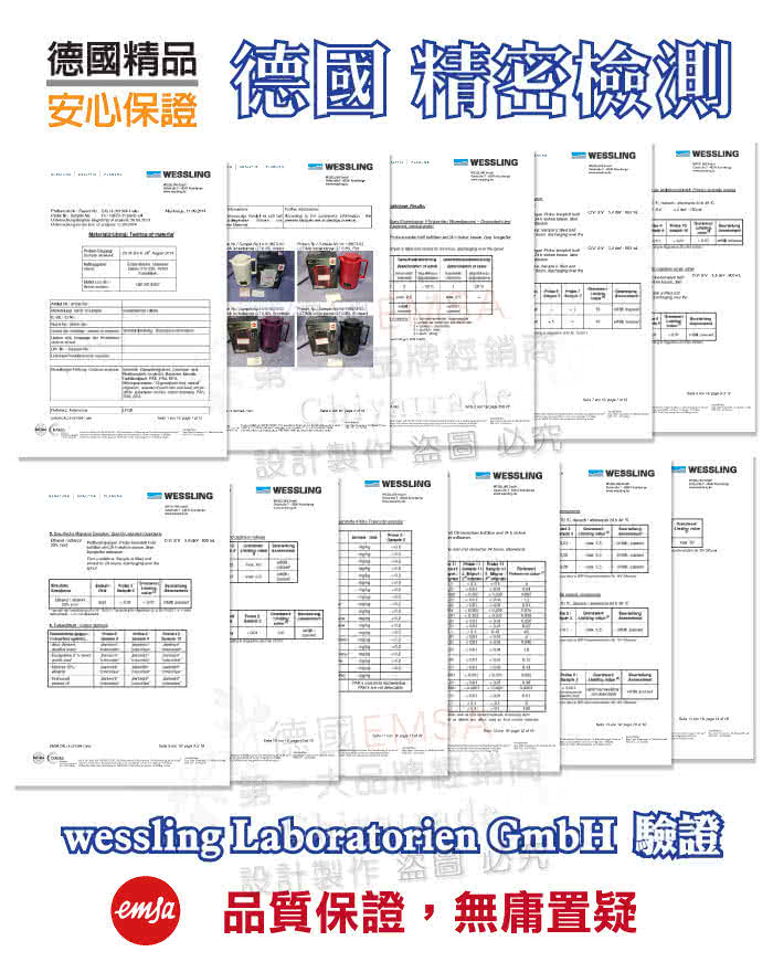 【德國EMSA】頂級真空保溫壺 玻璃內膽 巧手壺系列BASIC-保固5年(1.5L 原野綠)