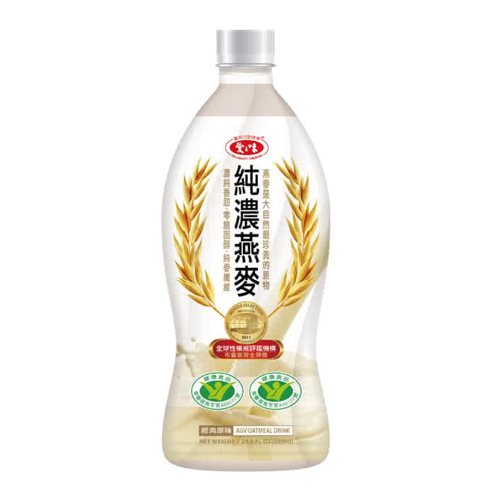 【愛之味】純濃燕麥 880ml*48入(榮獲兩項國家健康認證)