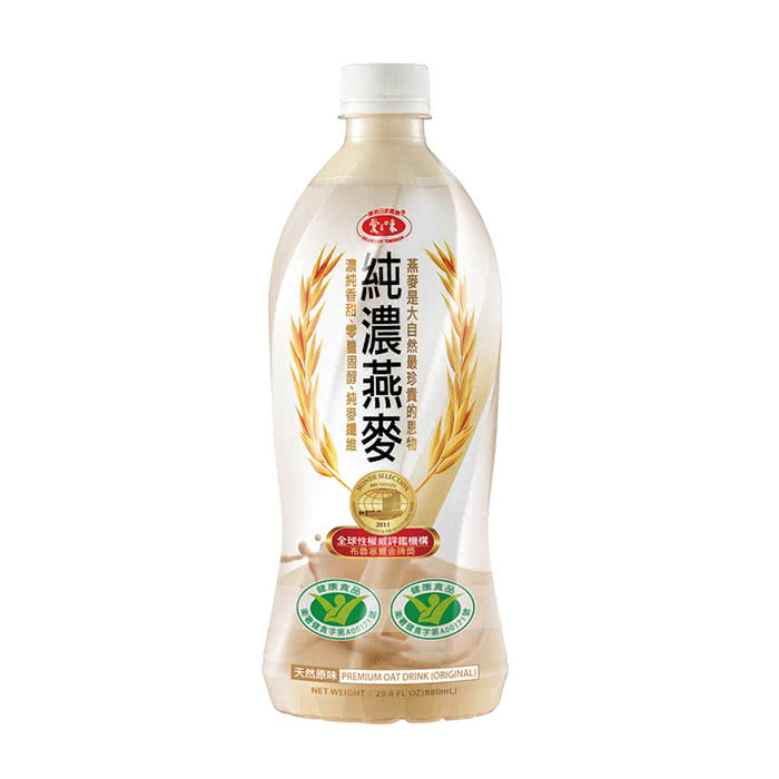 【愛之味】純濃燕麥 880ml*48入(榮獲兩項國家健康認證)