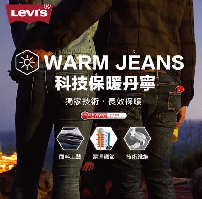 【Levis】711 中腰超緊身窄管牛仔褲 /  Warm / Thermolite / 亞洲版