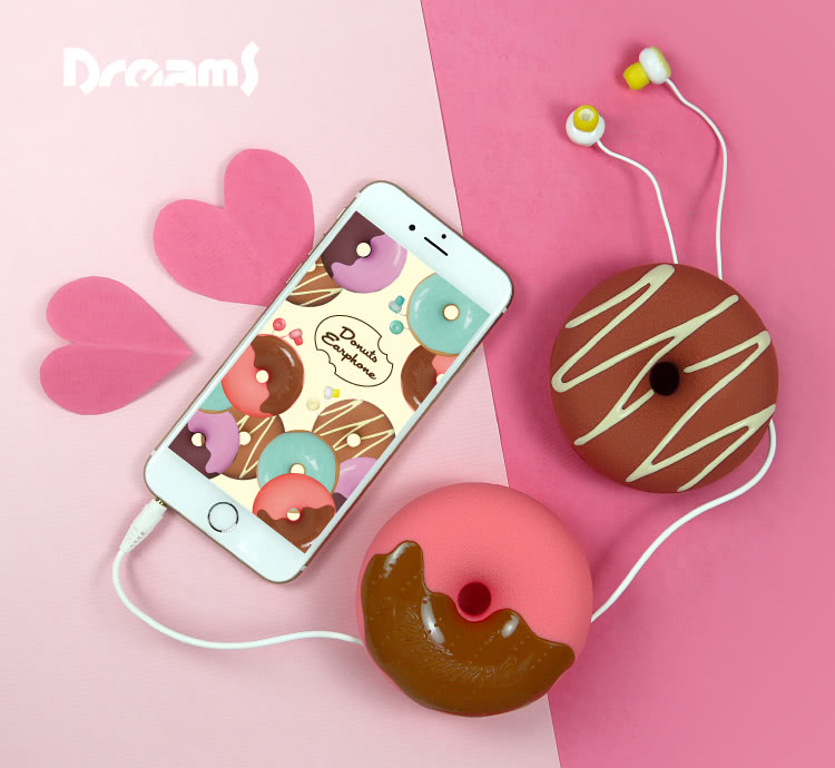 【Dreams】Donuts Earphone 甜甜圈耳機禮物組