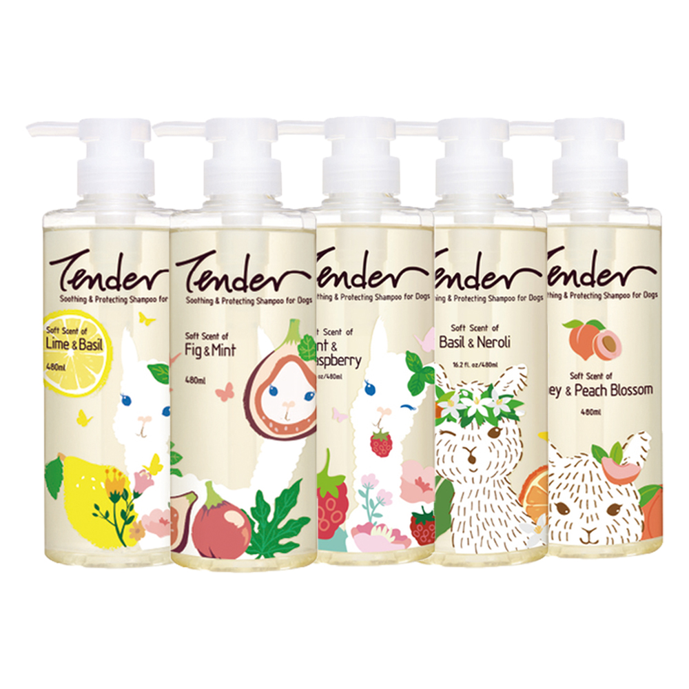 TENDER 天生溫柔 犬用寵物安撫沐浴乳 480ML 2罐 TENDER 天生溫柔 犬用寵物安撫沐浴乳 480ML 2罐
