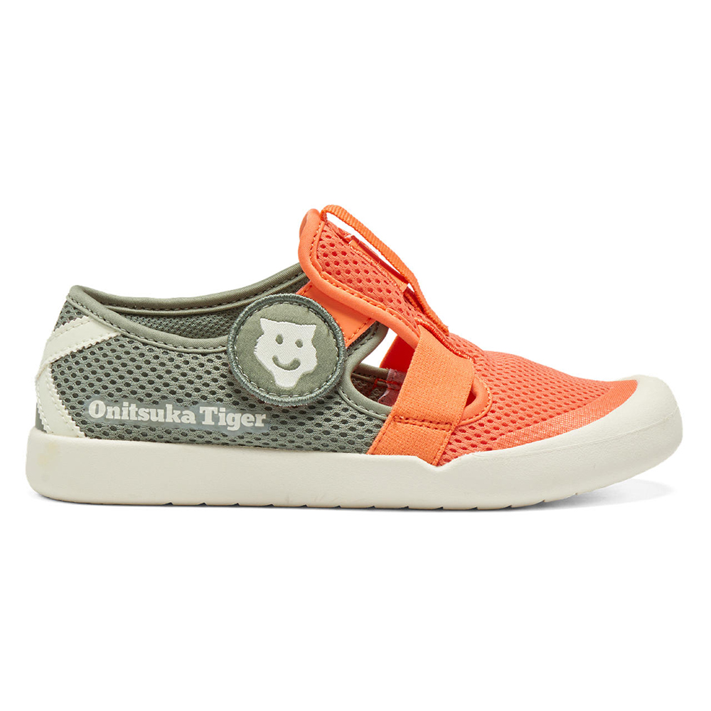 Onitsuka Tiger】鬼塚虎KIDS 軍綠橘配色MEXICO 66 SANDAL 大童鞋休閒鞋