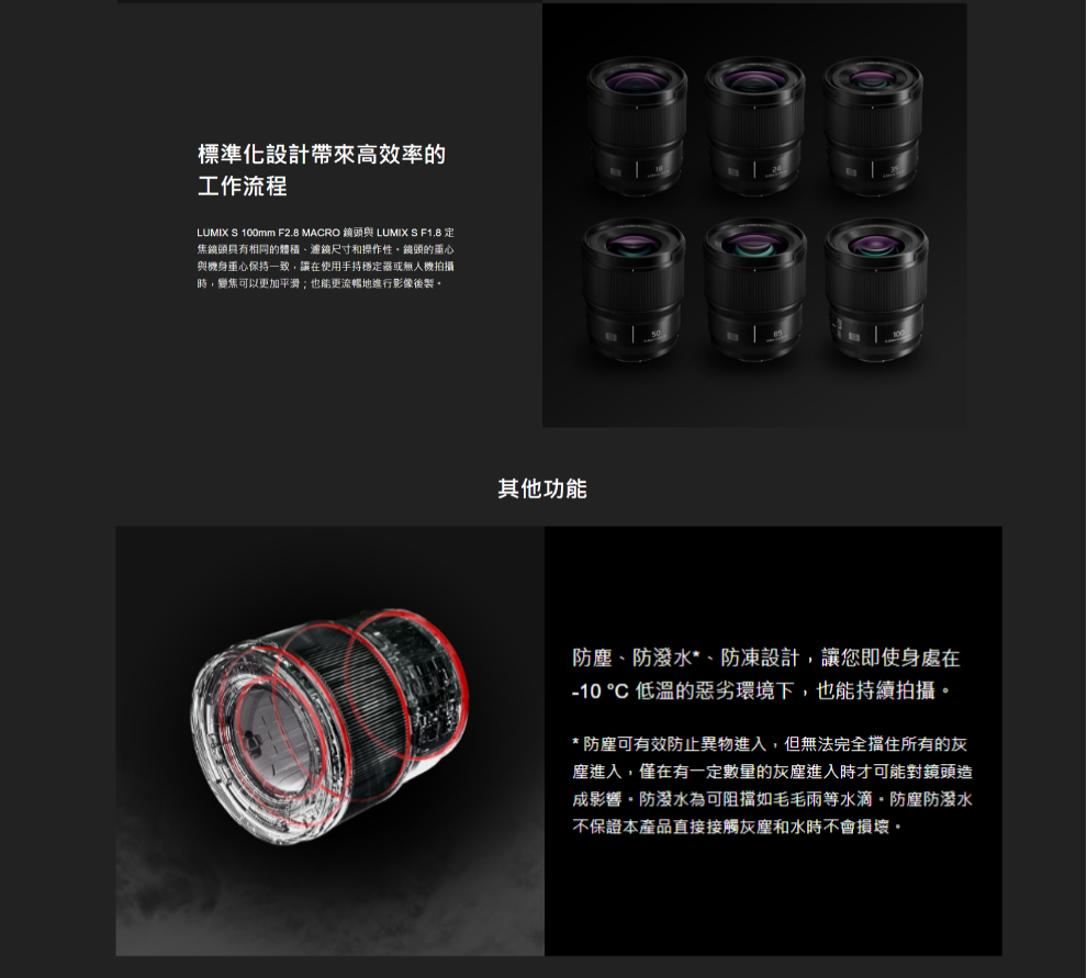 Panasonic國際牌 LUMIX S 100mm F/2.8 MACRO - 詳情3