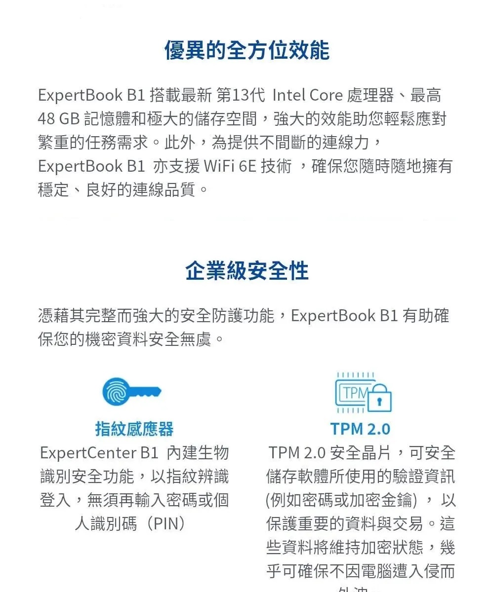 ASUS華碩 B1508CVA i5 - 詳情3