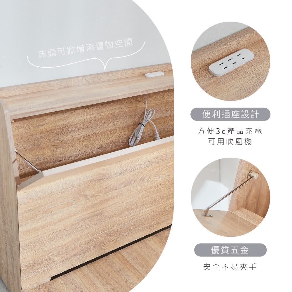藤原傢俬 日式風格二件式床組6尺雙人加大(床頭箱+低床底/床 藤原傢俬 日式風格二件式床組6尺雙人加大(床頭箱+低床底/床