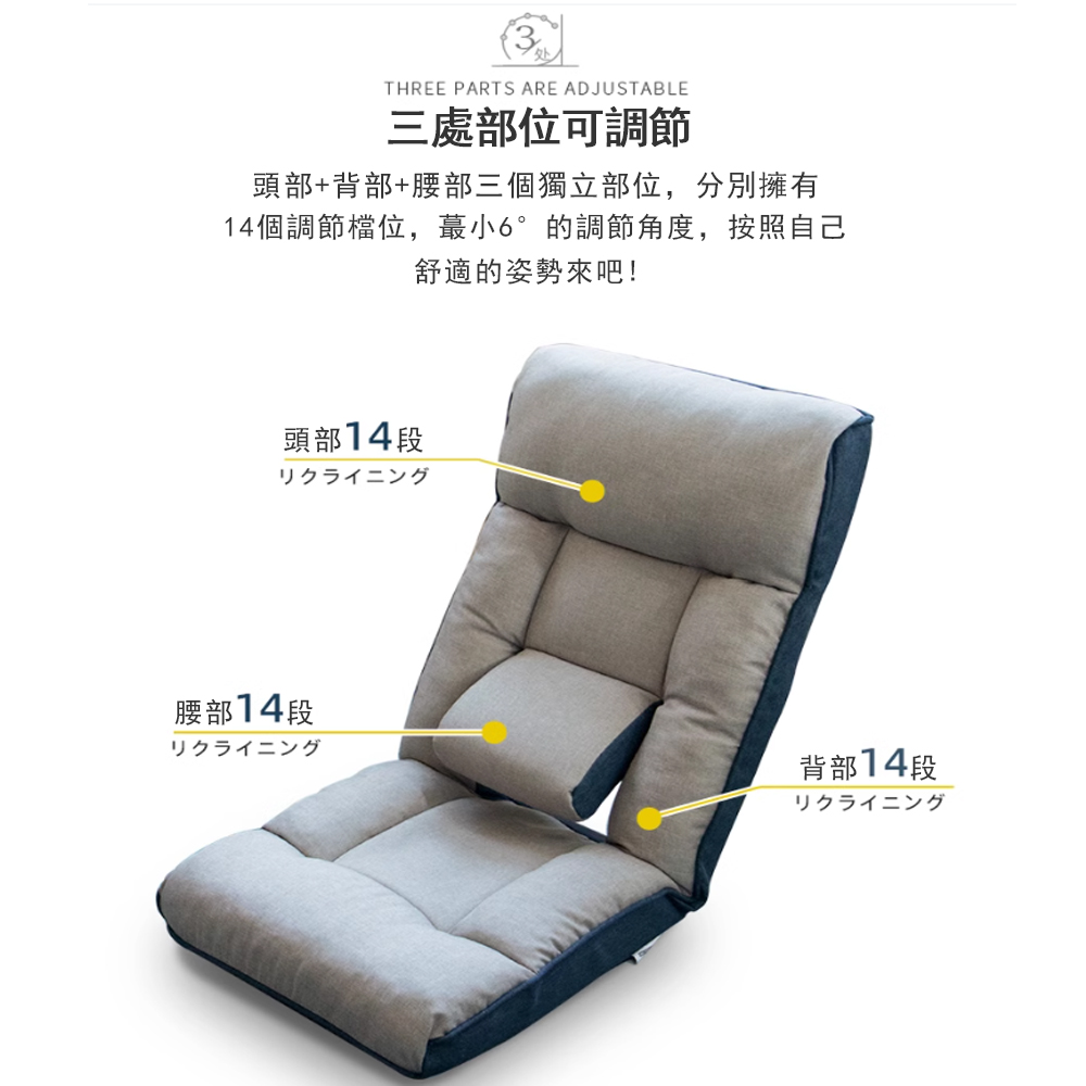 WY 懶骨頭榻榻米 摺疊飄窗椅(床上靠背椅 和室椅 休閒椅 WY 懶骨頭榻榻米 摺疊飄窗椅(床上靠背椅 和室椅 休閒椅