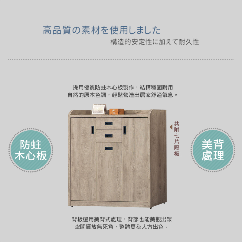 BODEN 哈諾4尺三門二抽鞋櫃/玄關收納置物櫃優惠推薦 BODEN 哈諾4尺三門二抽鞋櫃/玄關收納置物櫃優惠推薦