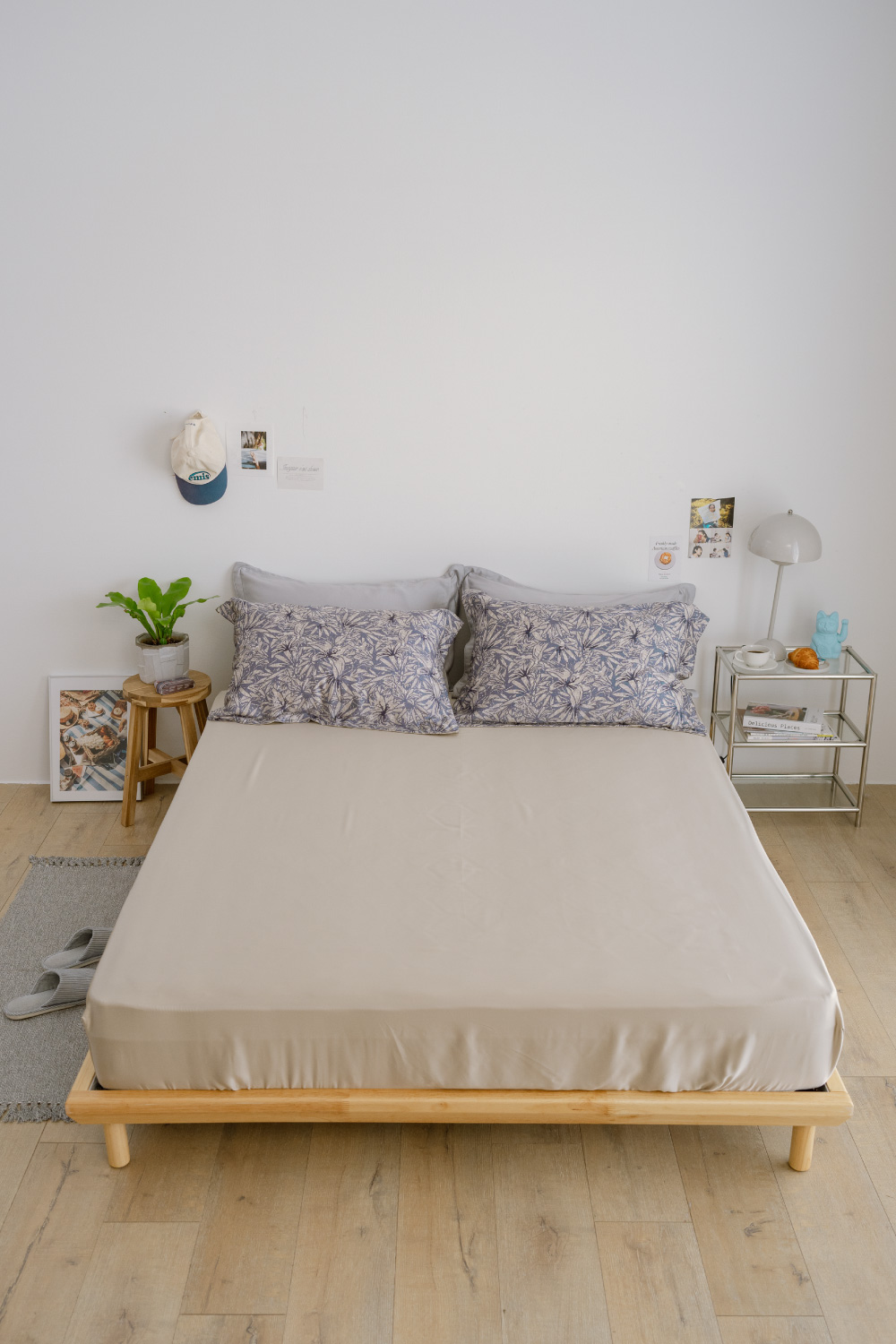 翔仔居家 60支天絲 床包+枕套-3件組-Flora(雙人特 翔仔居家 60支天絲 床包+枕套-3件組-Flora(雙人特