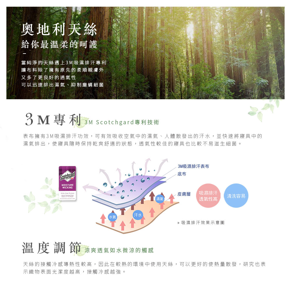DUYAN 竹漾 3M吸濕排汗天絲 三件式兩用被床包組 / DUYAN 竹漾 3M吸濕排汗天絲 三件式兩用被床包組 /