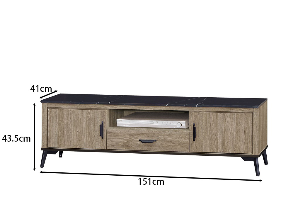 MUNA 家居 灰橡色5尺石面電視櫃/B132(電視櫃 櫥櫃 MUNA 家居 灰橡色5尺石面電視櫃/B132(電視櫃 櫥櫃