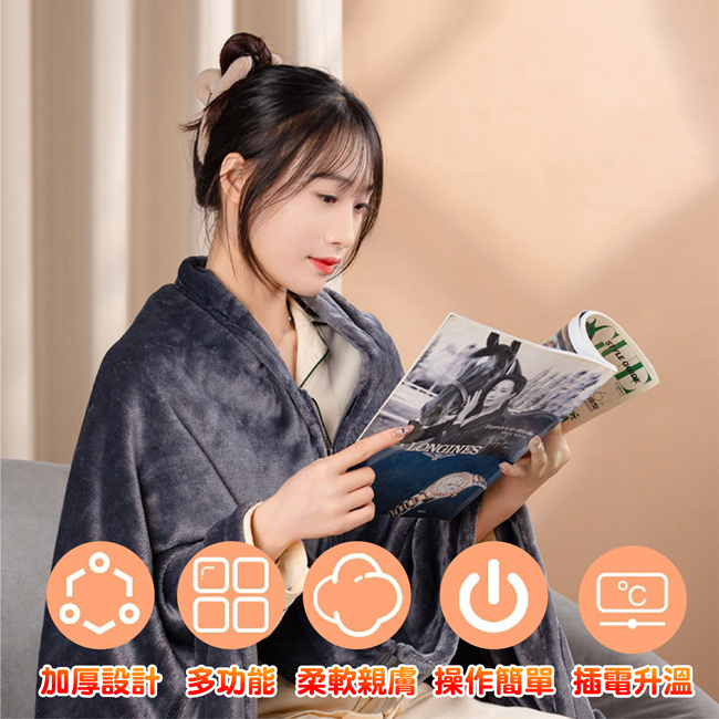 三浦太郎 義大利短絨恆溫電熱毯/暖宮/蓋腿/披肩/暖身墊/毛 三浦太郎 義大利短絨恆溫電熱毯/暖宮/蓋腿/披肩/暖身墊/毛